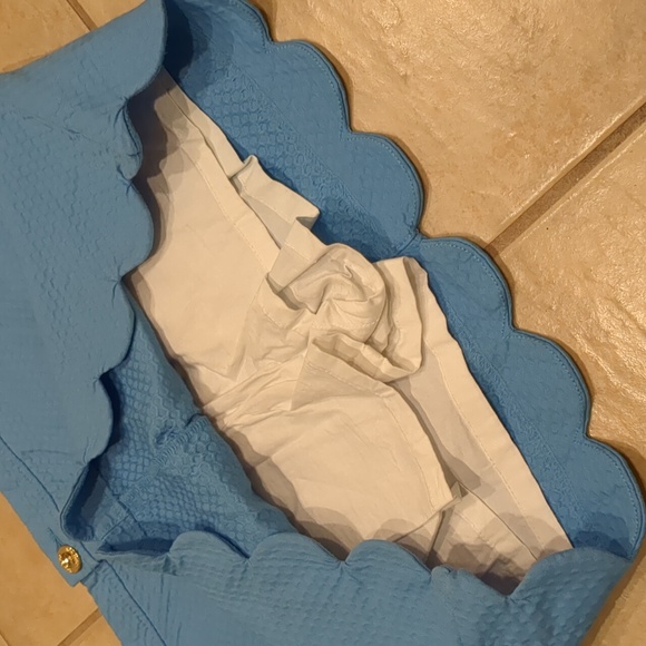 Lilly Pulitzer Zanzibar Blue Colette Skort Size 8 - Picture 3 of 4